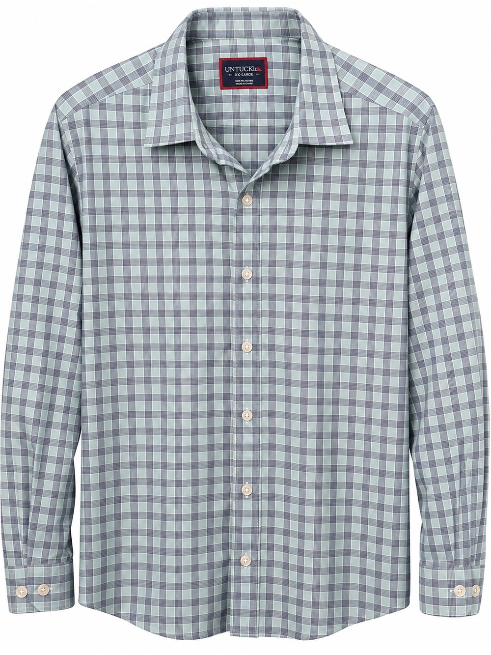 UNTUCKit Tokay Plaid Performance Button Down Shirt Men’s XXL Regular Fit #867